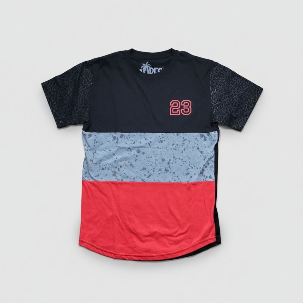 Black and Red Men's Graphic T-Shirt